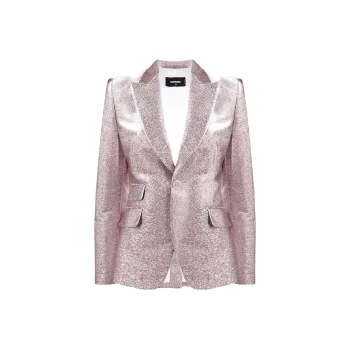 DSQUARED 2 Glitter Detail Single Breasted Blazer