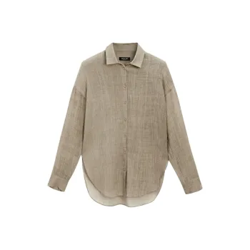 Massimo Dutti Shirt Women's Dark Green