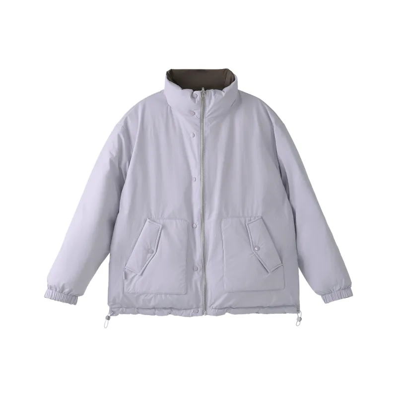 Fstudio Korean Petite Double Sided Two Way Cropped Down Jacket Women's-0
