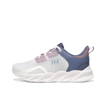 361° Abrasion Resistant, Breathable, Lightweight Low Top Casual Running Shoes Women's Feather White Matte Blue