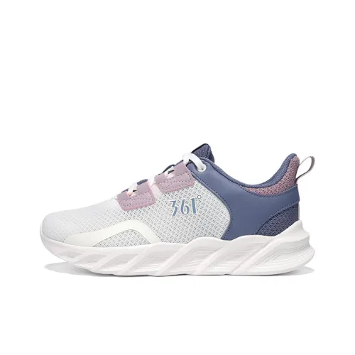 361° Abrasion Resistant, Breathable, Lightweight Low Top Casual Running Shoes Women's Feather White Matte Blue