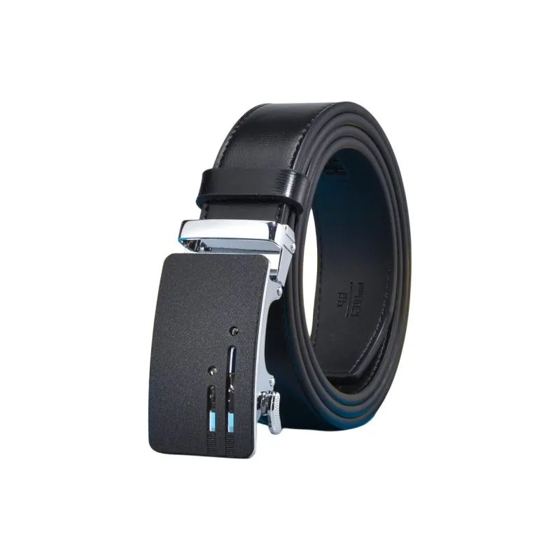 JEANSWEST Split Cow Leather With Transferred Pattern Leather Belts Men's 3.4cm-2