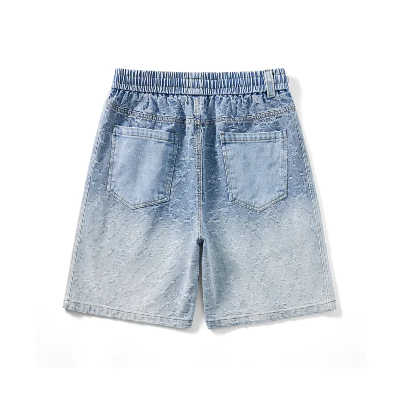 VSCH Denim Shorts Unisex Light Blue-1