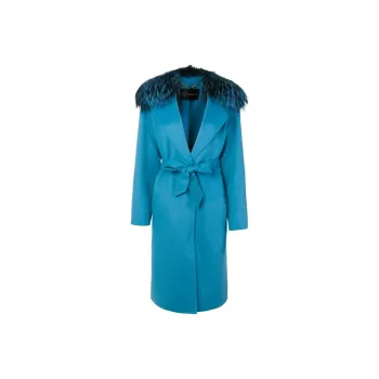 VERSACE Coats Women's Blue