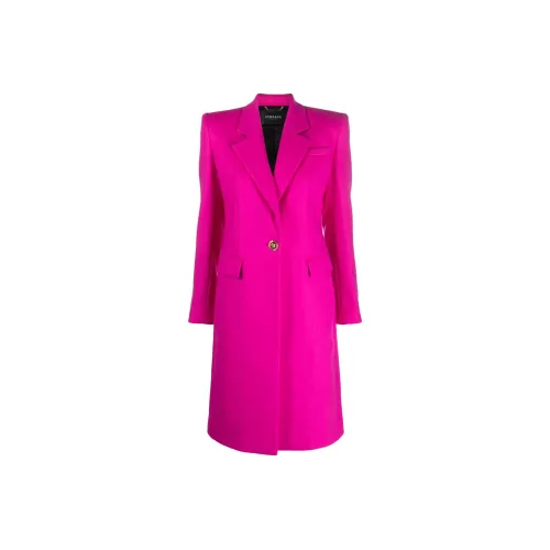 VERSACE Coats Women's Dragon Fruit Red