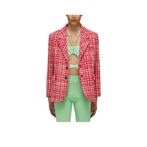 Self portrait Bouclé Checked Blazer