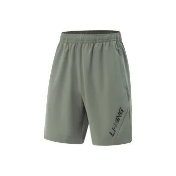 LiNing Fitness Series Sports Shorts Men's Snail Smoky Green