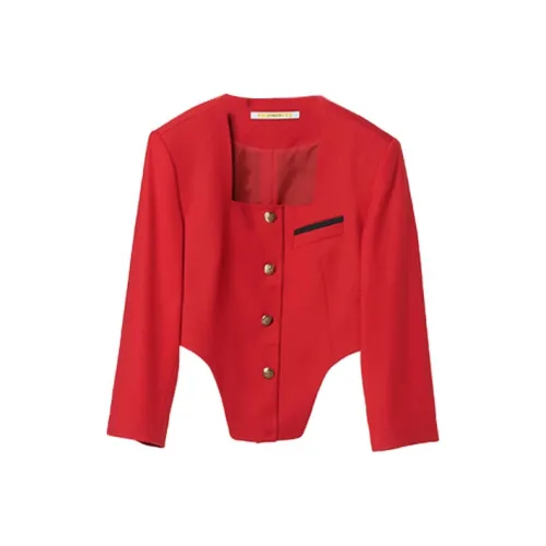 PushBUTTON Business Suits Women's Red