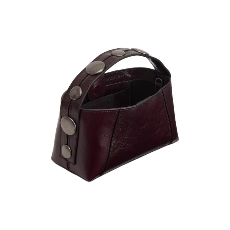 ZARA Cow Leather Handbag Mini Women's Light Purple-1