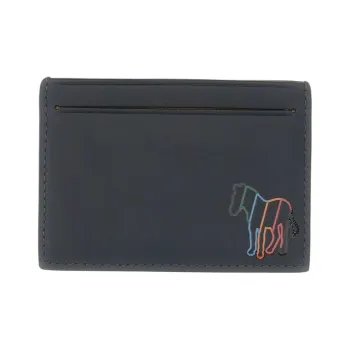 Paul Smith Cow Leather Card Holder Men's Black