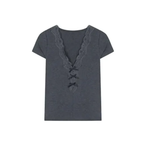 AWAO T Shirts Women's Dark Gray