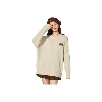 Tonlion Knitwear Women's Crescent White
