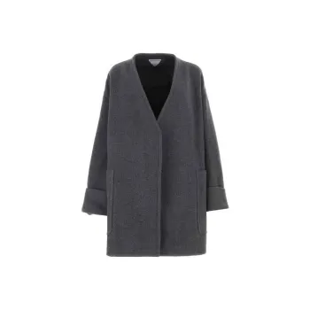 Bottega Veneta Collarless Oversized Coat