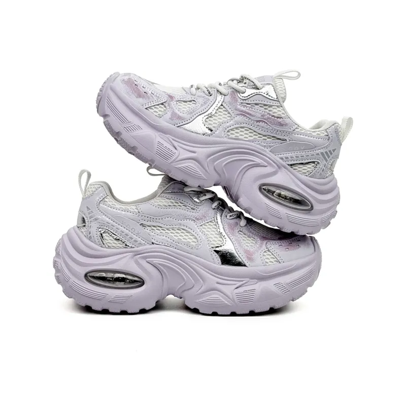 La Chapelle Cushioning, Slip Resistant, And Breathable Low Top Chunky Sneakers Women's Pink-4