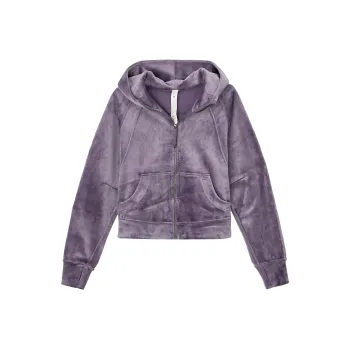 Lululemon Scuba Oversized Full Zip Velvet Sweatshirt Women's