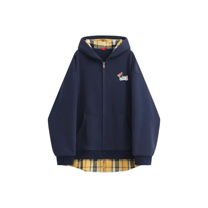 MIIOW Trend Party Series Sweatshirt Unisex Flower Gray & Red-25