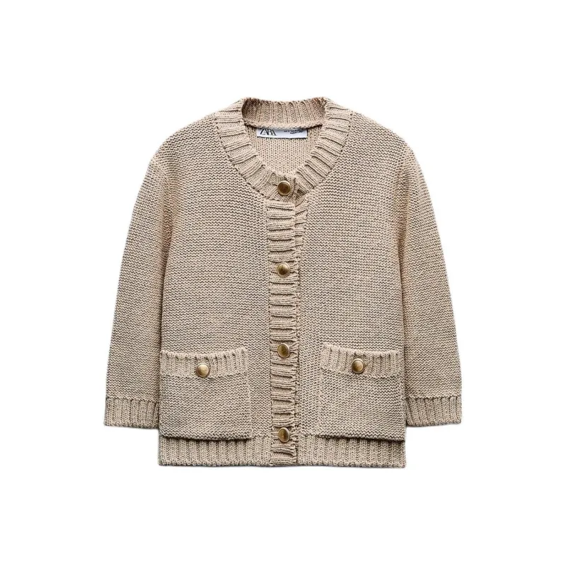 ZARA Knitwear Women's Dark Beige-0