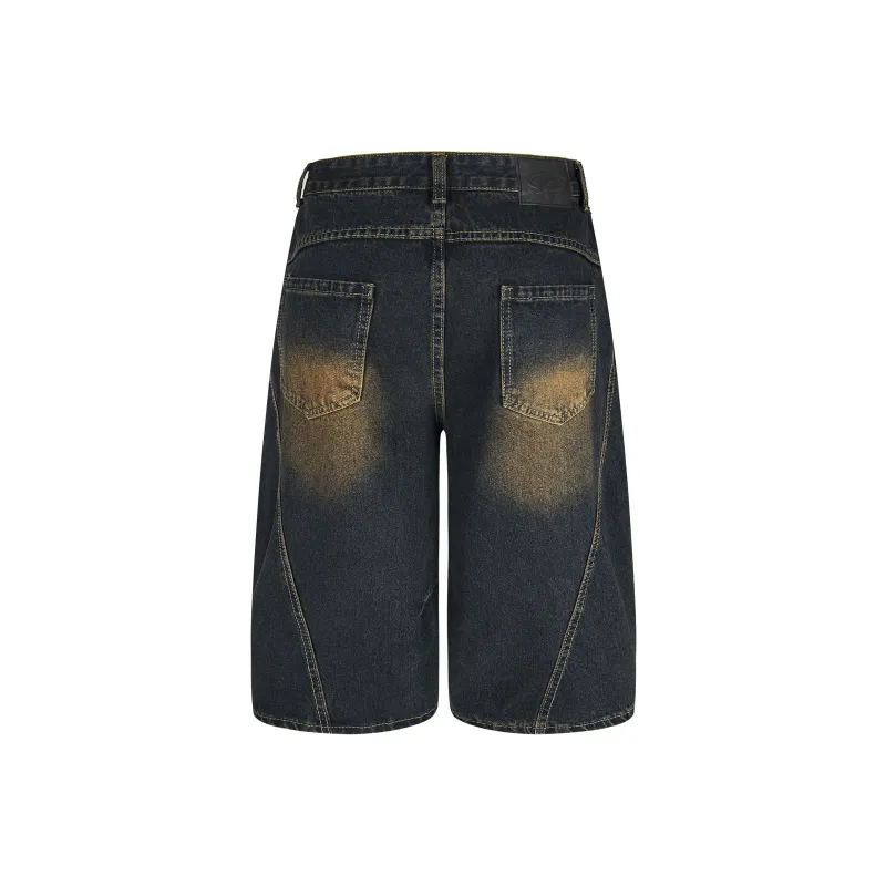 GBXM Denim Shorts Unisex Dark Blue-2