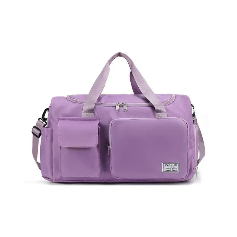 Yalu Nylon One Shoulder Travel Bag Unisex Black/Gray/Purple/Cyan/Sky Blue-8