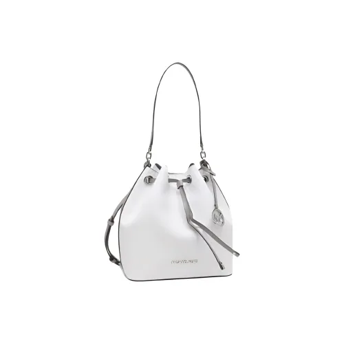 MICHAEL KORS Eden PVC Bucket Bags Shoulder Bag Crossbody Bag Women's White Monogram