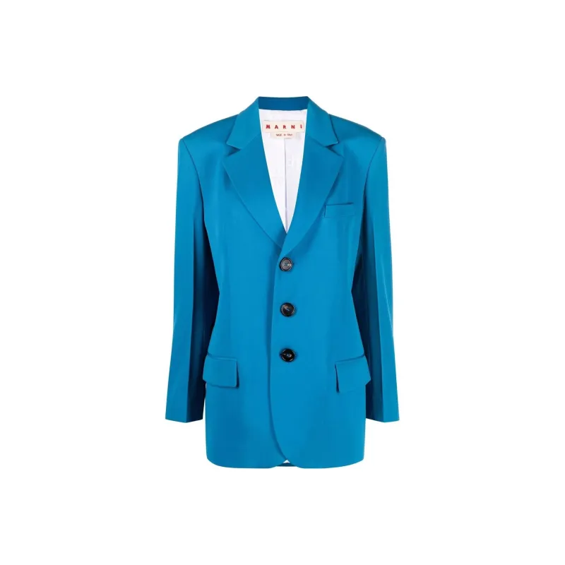 MARNI Notched lapel Single breasted Blazer-0