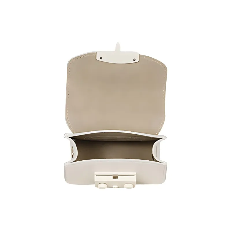 Furla Metropolis Collection Leather Crossbody Bag Mini Women's White-2