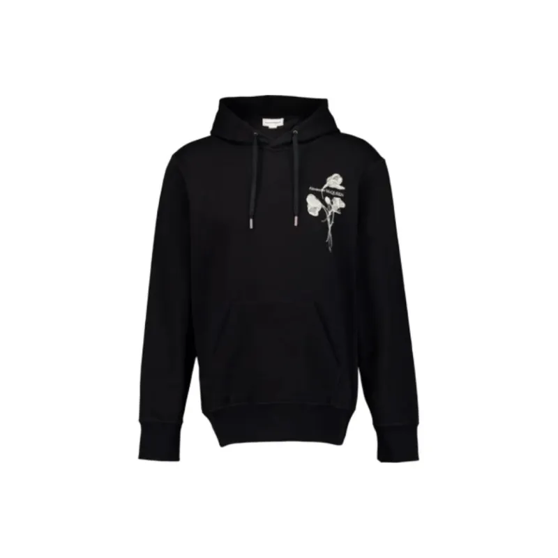 McQ Alexander McQueen Embroidered Drawstring Hoodie-0