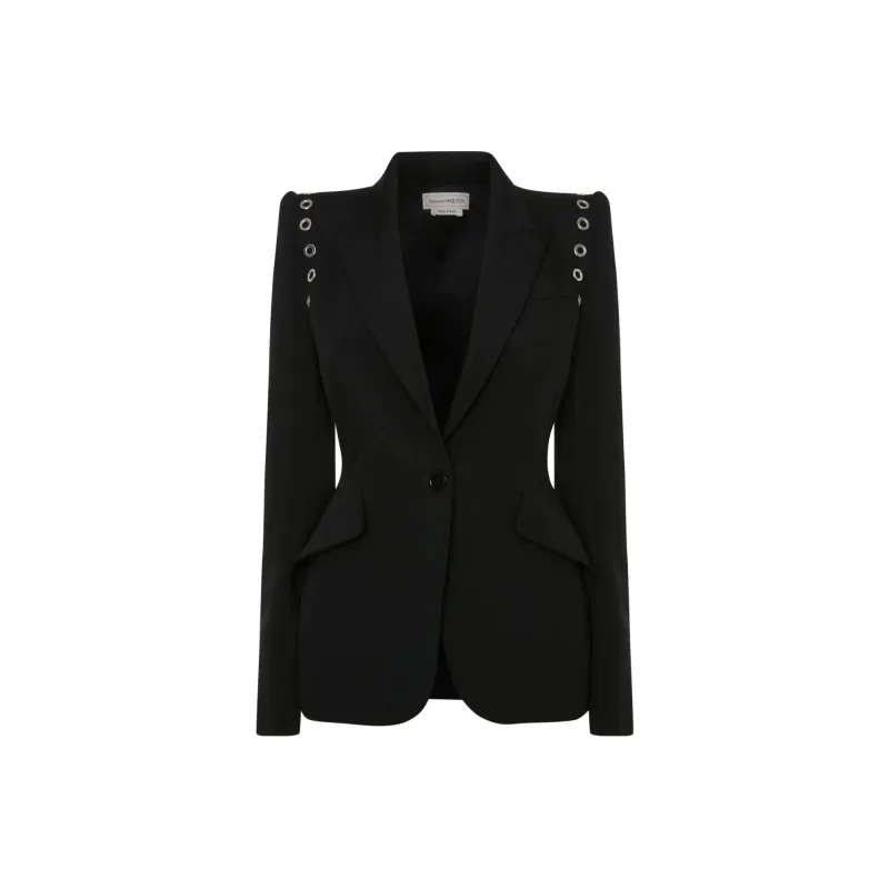 Alexander McQueen Business Suit Coat Women's Black-0