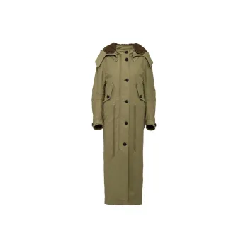 PRADA Coats Women's Army Green