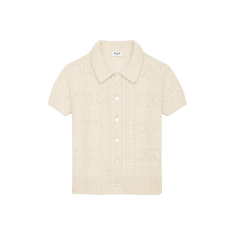 CELINE Cardigan In Pointelle Cashmere-0