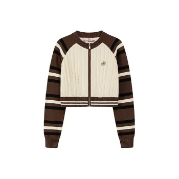 CHUU Knitwear Women's Coffee Stripes