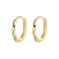 [Gold]999 Sterling Silver Mobius Earrings