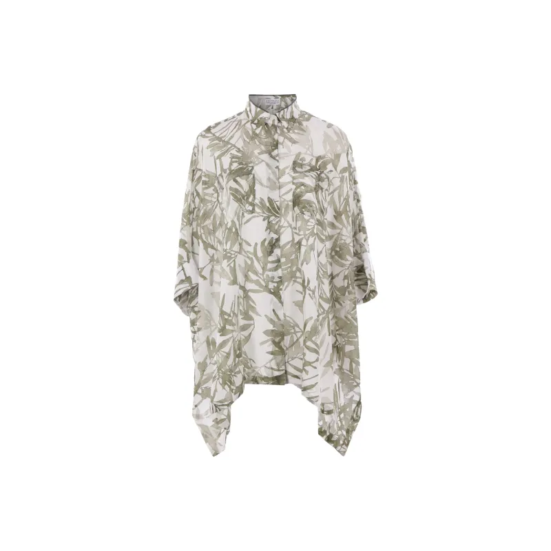 Brunello Cucinelli Printed Silk Shirt-0