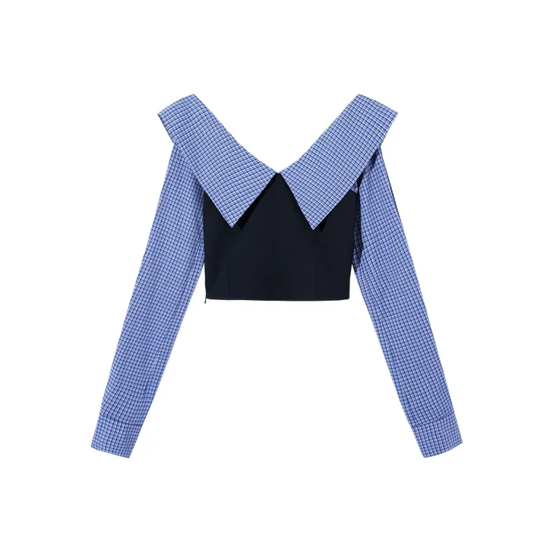 Ouyang Shirt Women's Night Sea Blue-0
