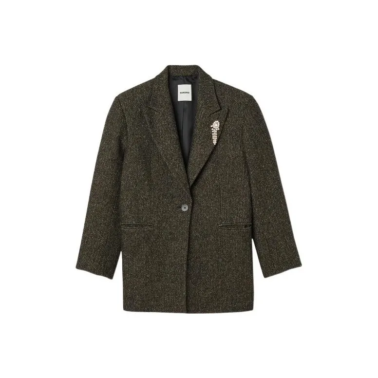 Sandro Business Suits Women's Brown Yellow-0