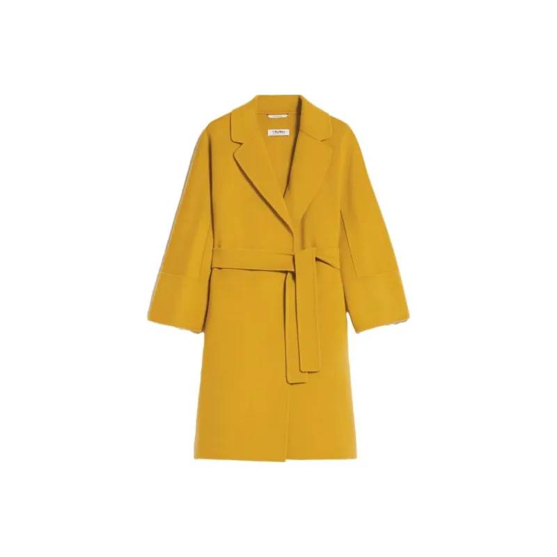 'S MAX MARA Belted Long Sleeved Coat-0