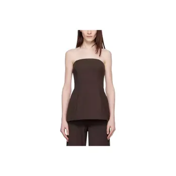 Staud Strapless Top Women's Brown