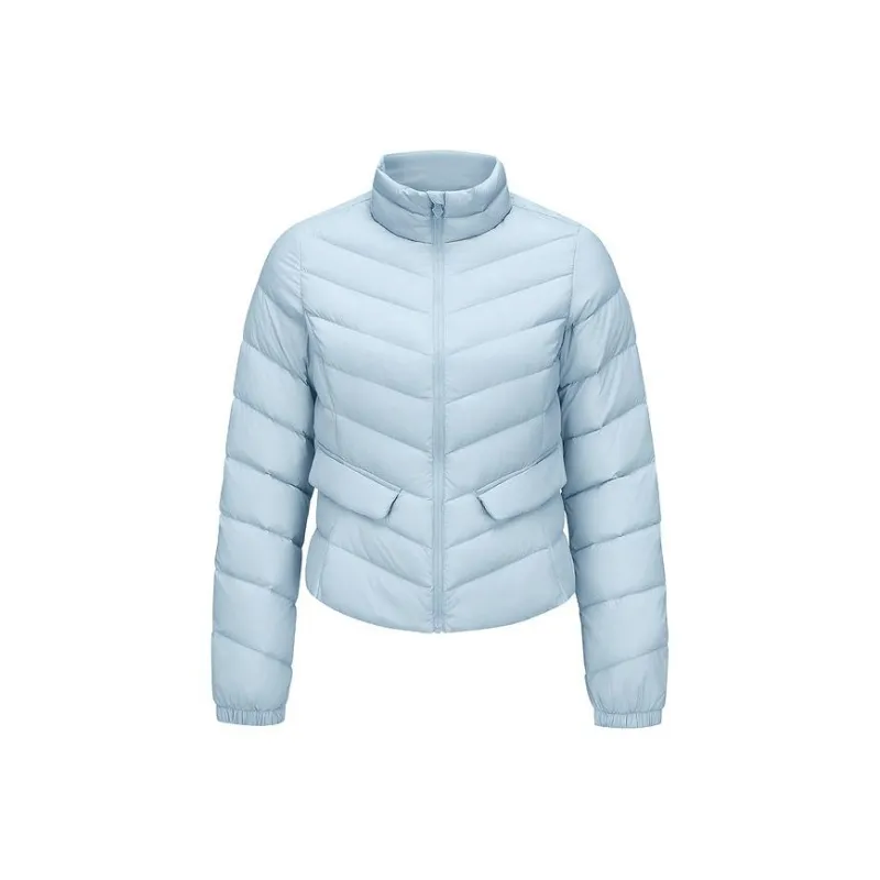 Skechers Freedom Series Down Jacket Women's Bamboo Moon Blue-0