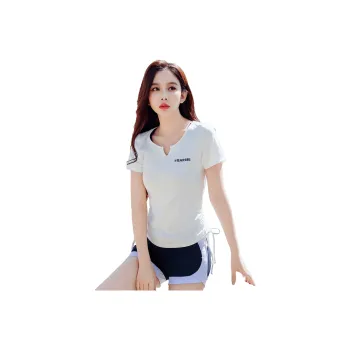 Barbie Yoga T Shirts Women's Milk White