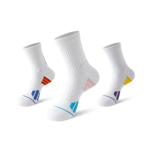 Taste The Color Basketball Socks Unisex 3 Pack