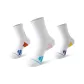 1 White Red, 1 White Blue, 1 White Purple
