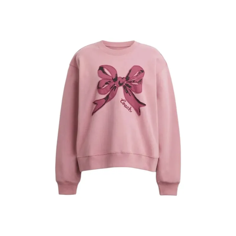 COACH FW24 Sweatshirt Women's Pink-0