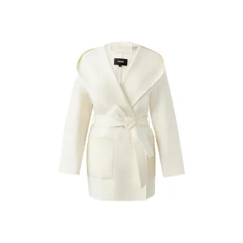 MACKAGE Belted Hooded Wool Jacket