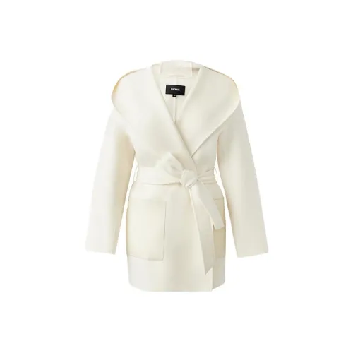 MACKAGE Belted Hooded Wool Jacket