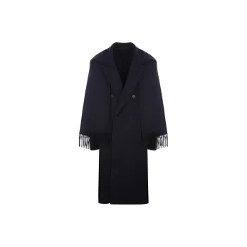 Balenciaga Headscarf Coat 'Dark Navy'