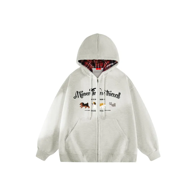 MIIOW Trend Party Series Sweatshirt Unisex Light Blue-12