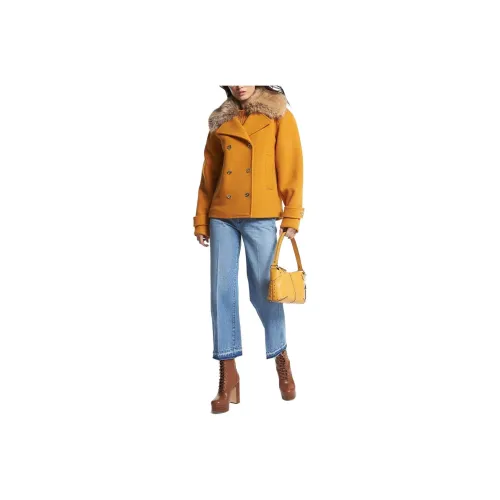 MICHAEL KORS Coats Women's Yellow