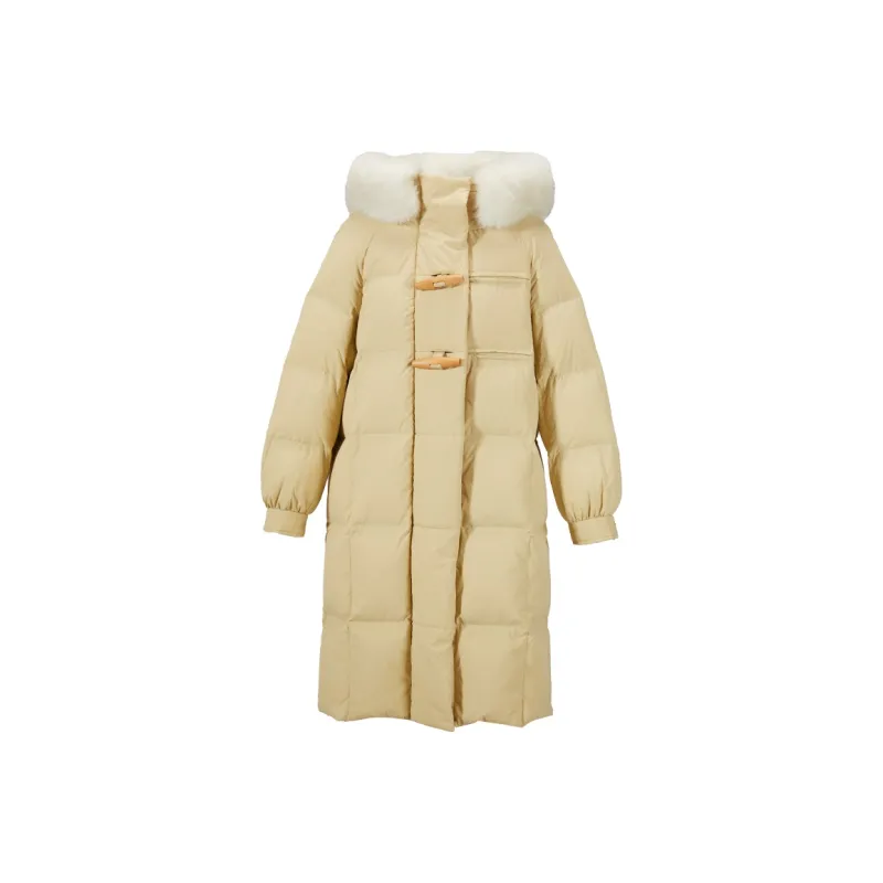 XIANGYING Down Jacket Women's Yellow-0