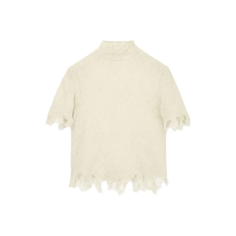 Alexander McQueen Silk Lace Top-0
