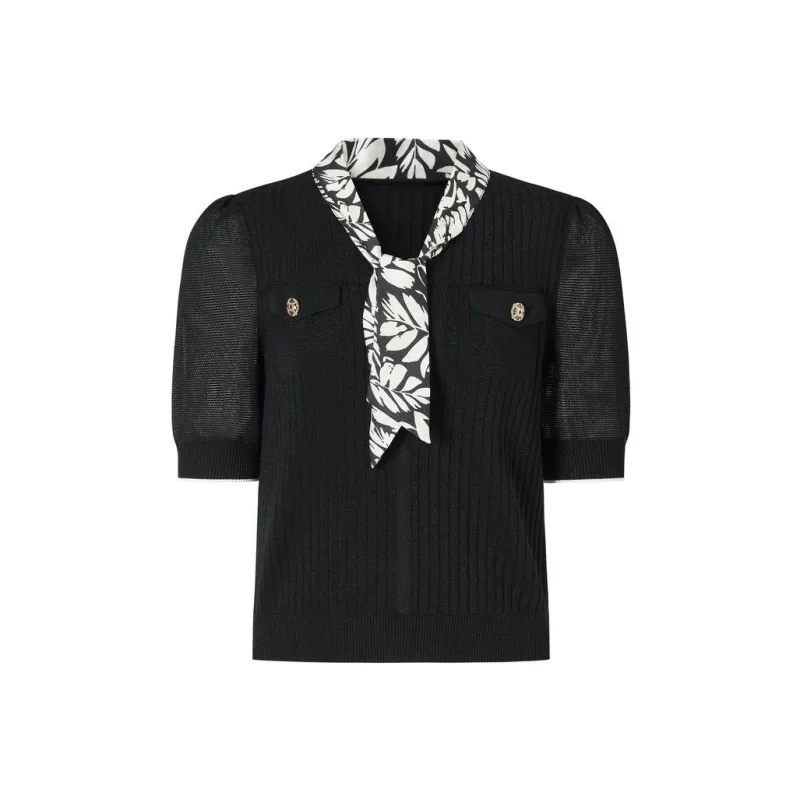 JZ. ANNAKRO Knitwear Women's Plain Black-0